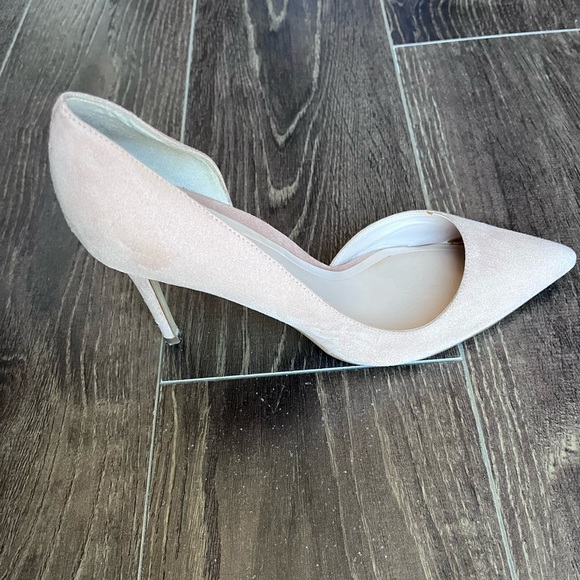 Mango pale pink suede stiletto heels - Picture 5 of 6